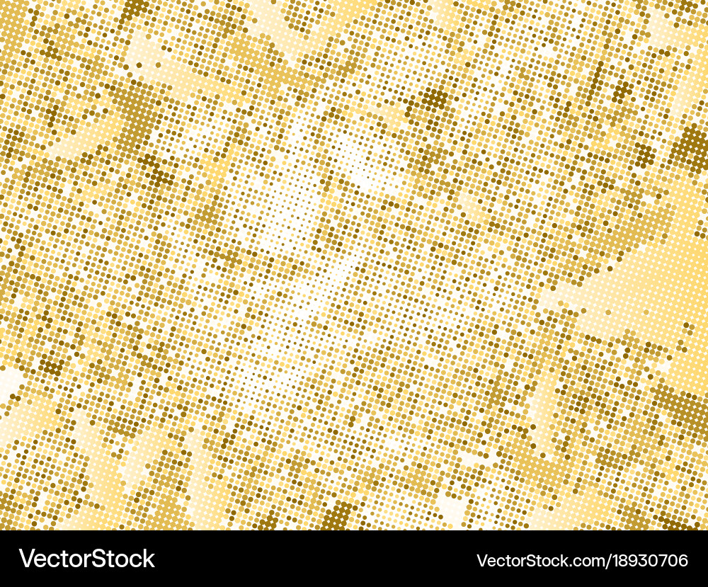 Gold sequins texture abstract halftone background vector image