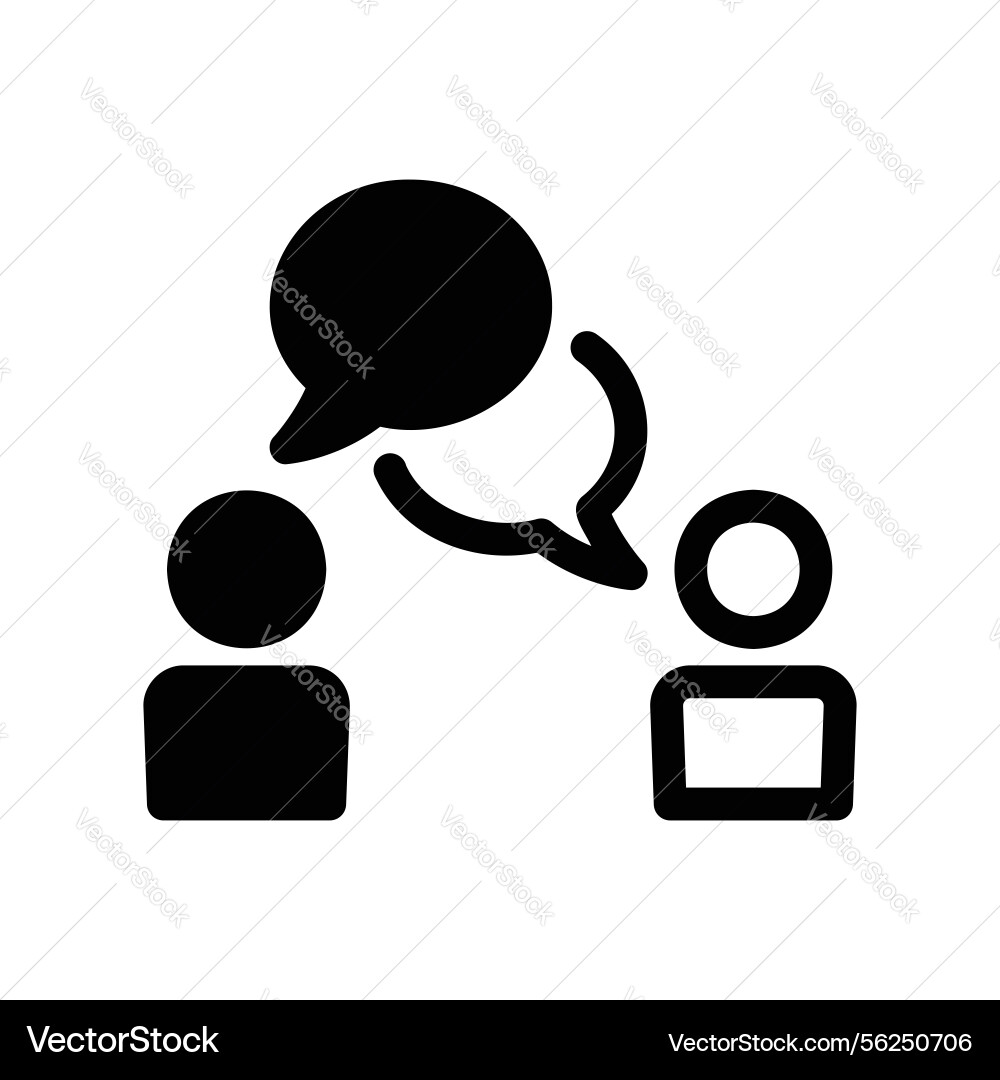 Graphical representation of conversation flow Graphical representation of conversation flow vector image