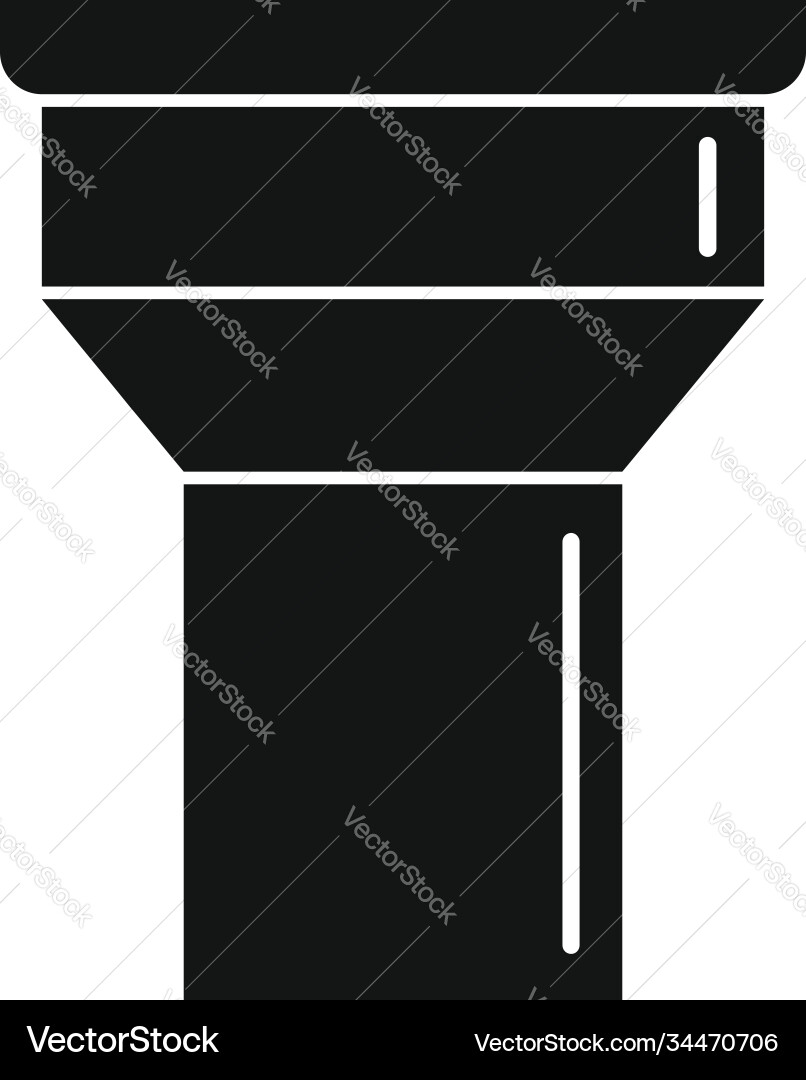 Gutter icon simple style Gutter icon simple style vector image