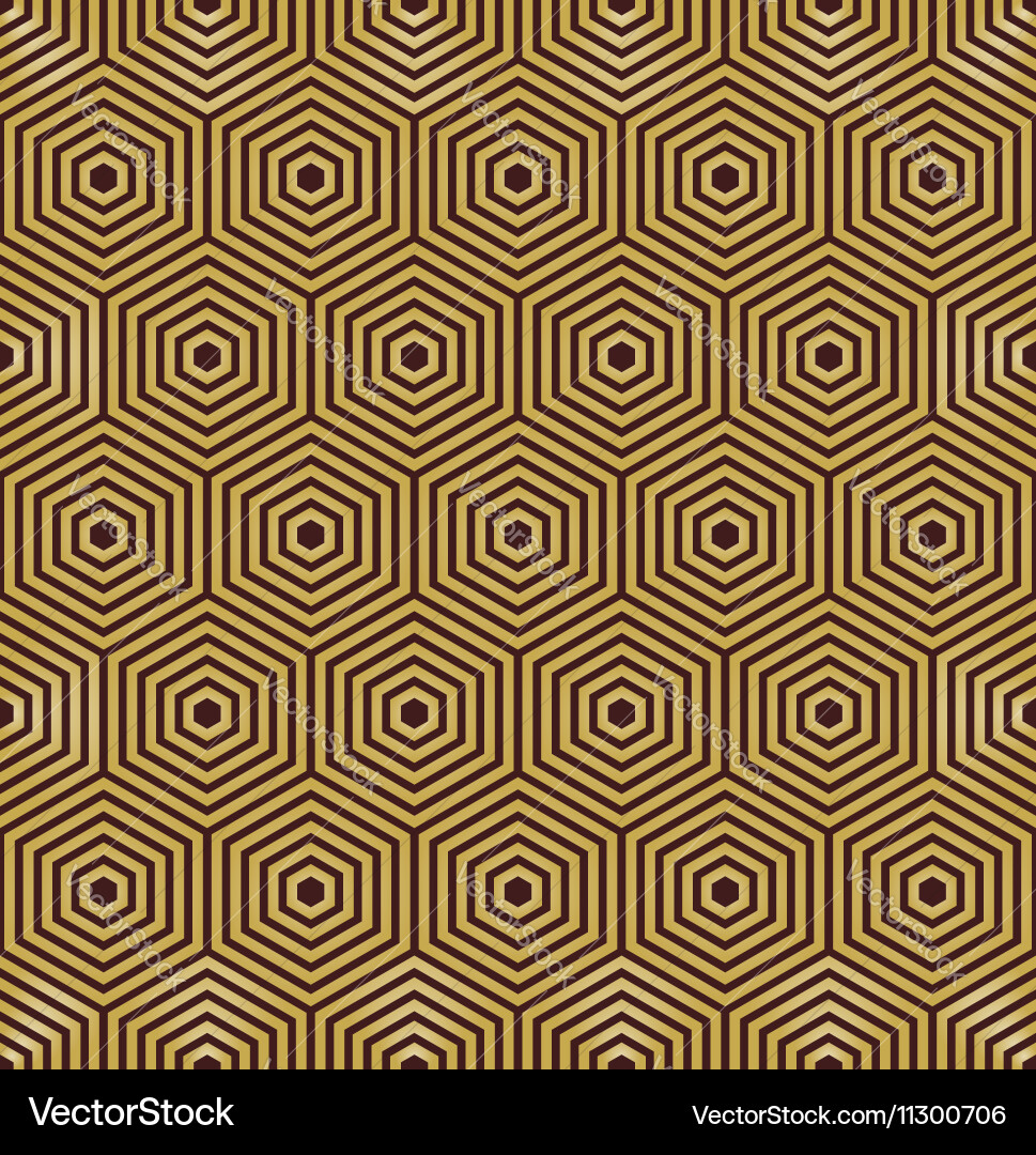 Seamless abstract pattern with hexagons vector image