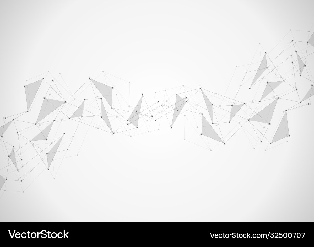 Abstract connection background with lines and dots Vector Image