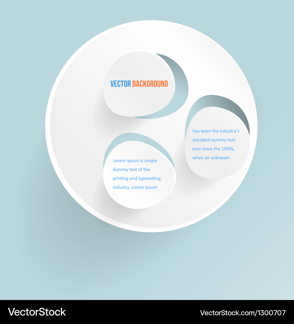 Abstract web design bubble vector image