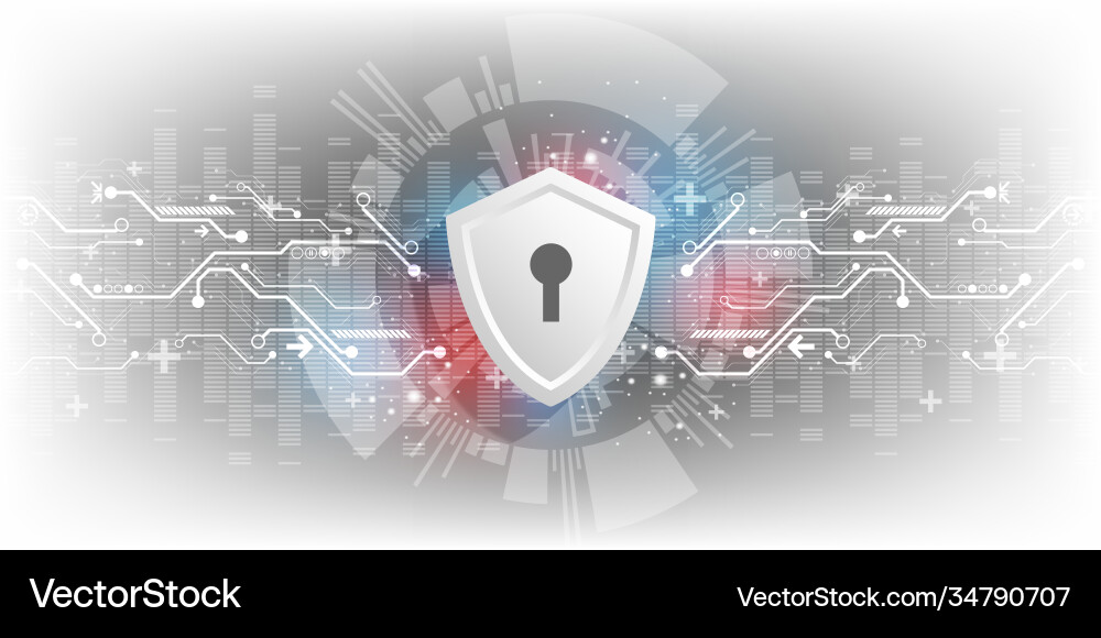 Background in concept security systems vector image