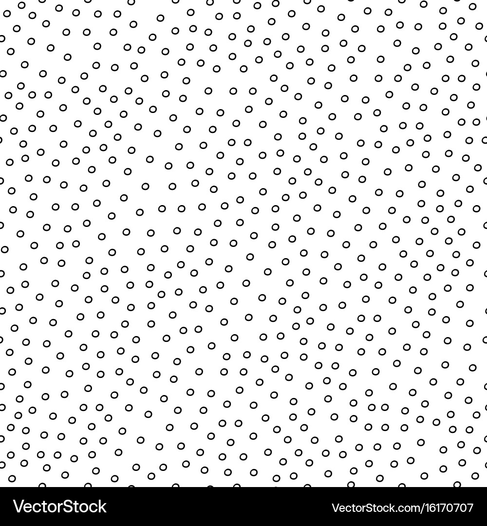 Seamless simple pattern with black circles vector image