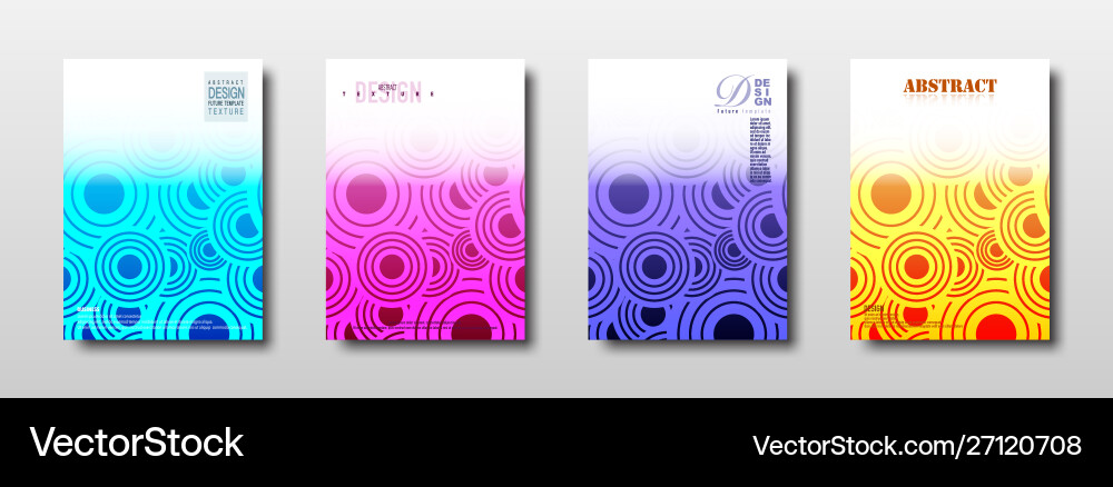 Abstract geometric circle texture with colorful Vector Image