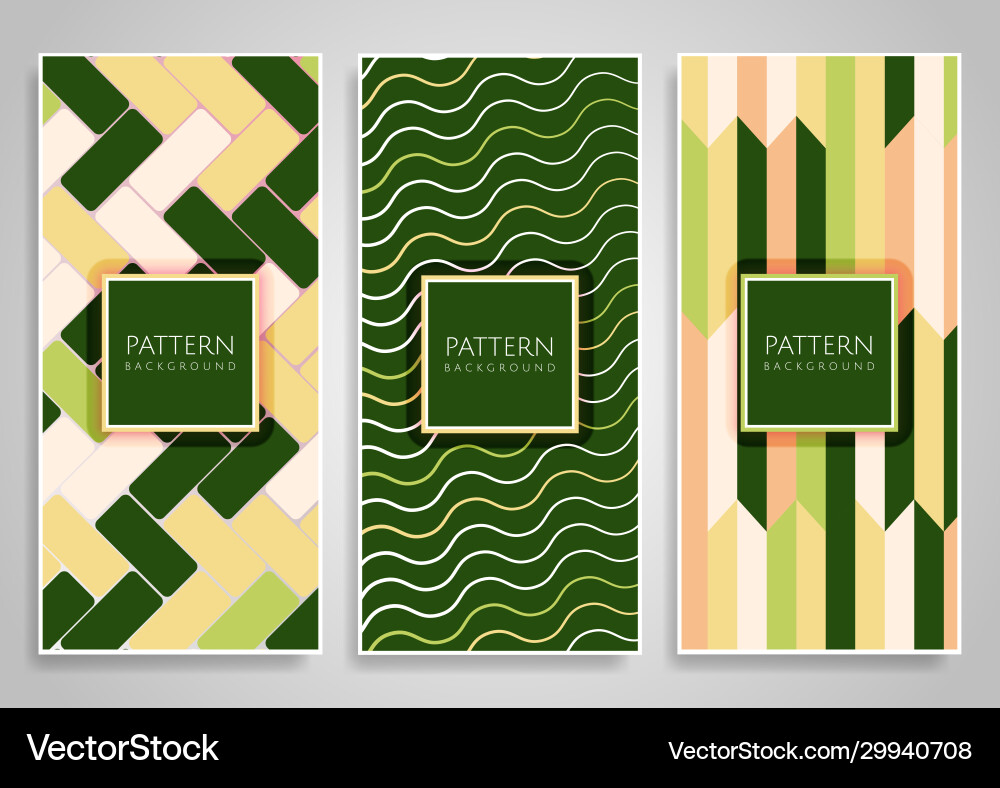 Abstract various colorful header set collection vector image