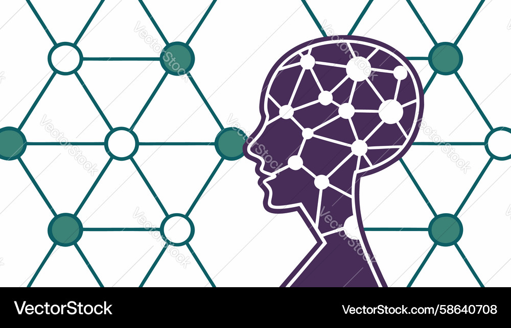 AI Neural Network Brain Vector Image