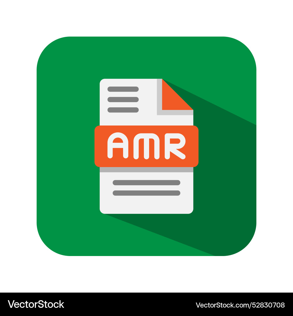 Amr document file audio icons extension format Amr document file audio icons extension format vector image