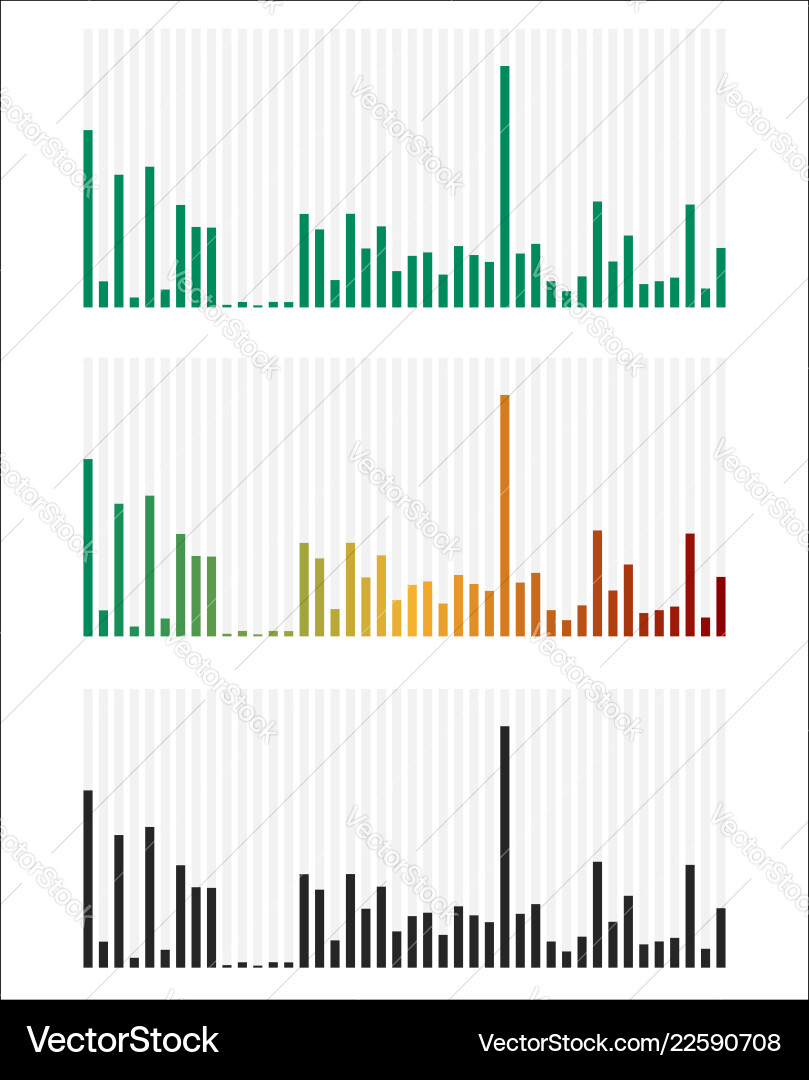 Bar chart graph interface element with low Bar chart graph interface element with low vector image