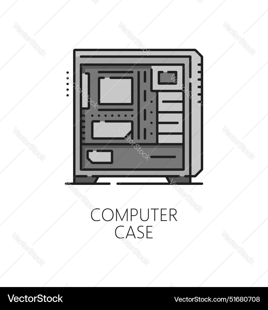 Computer software thin line icon or symbol Computer software thin line icon or symbol vector image