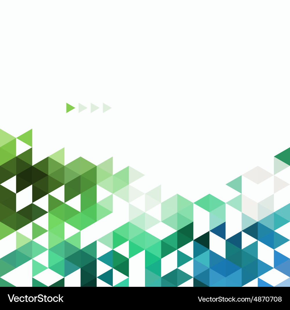 Geometric Color Triangle Background Vector Image
