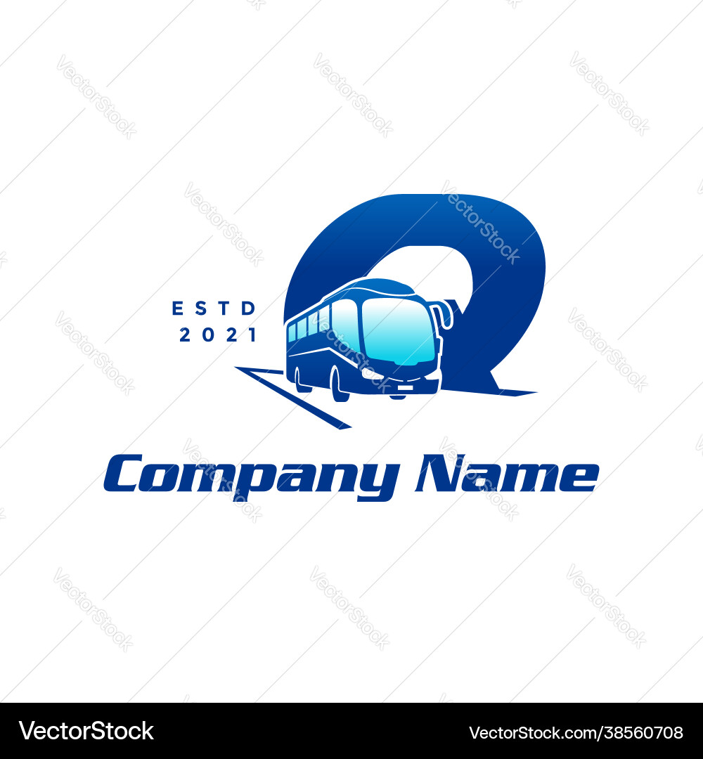 Initial q bus Initial q bus Vector Image