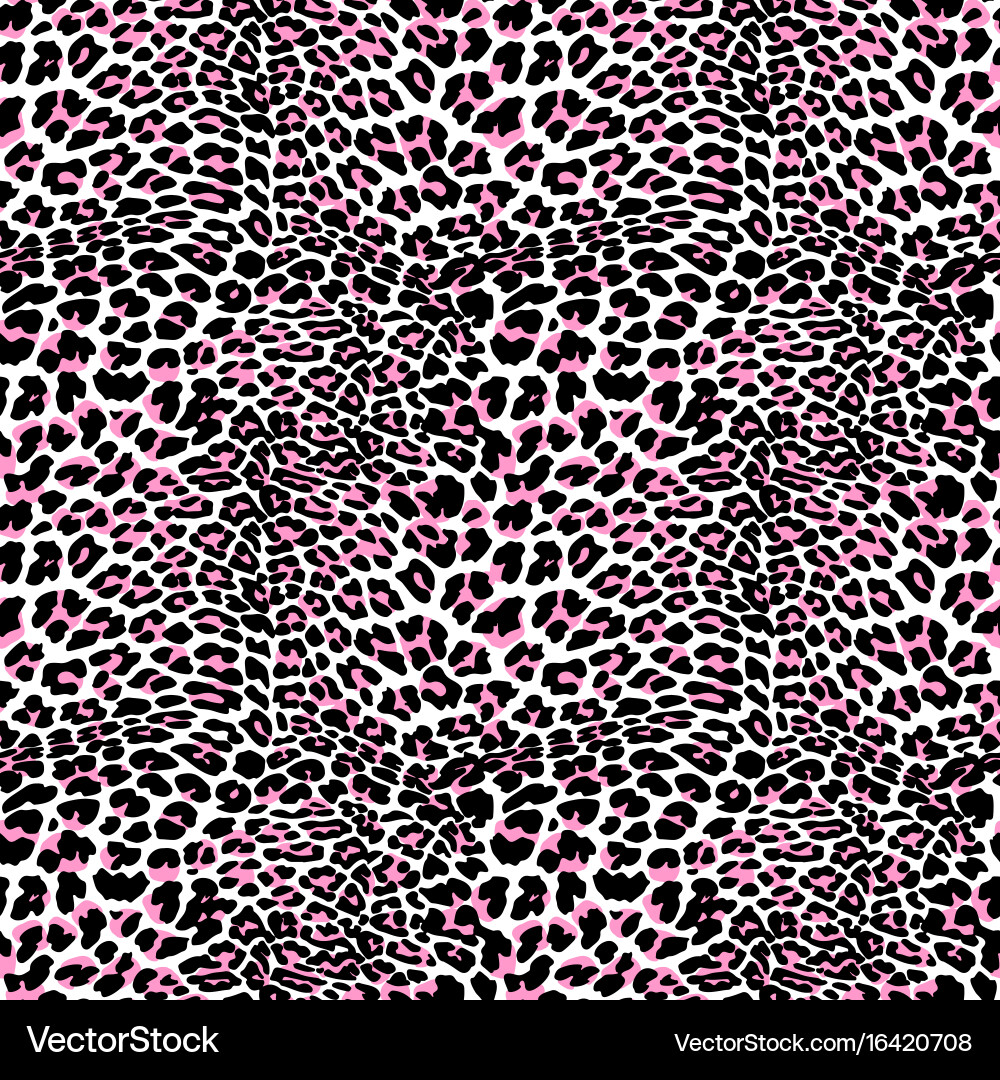Leopard Print Seamless Pattern vector image