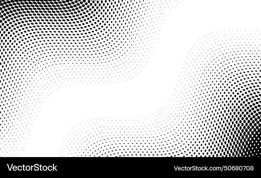 Monochrome gradient halftone dots background Monochrome gradient halftone dots background vector image