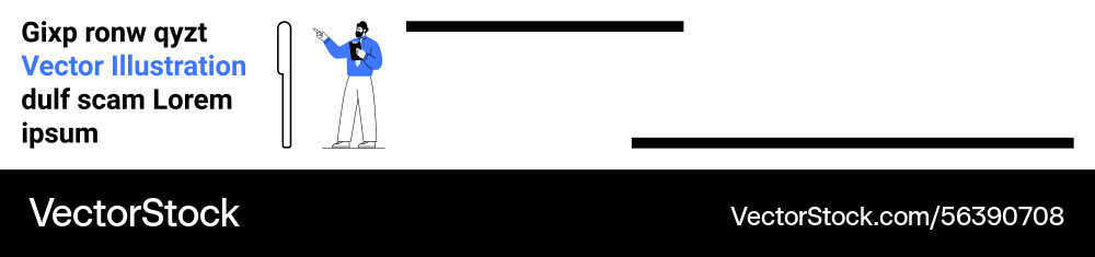 Professional presenting data with a pointer stick Professional presenting data with a pointer stick vector image