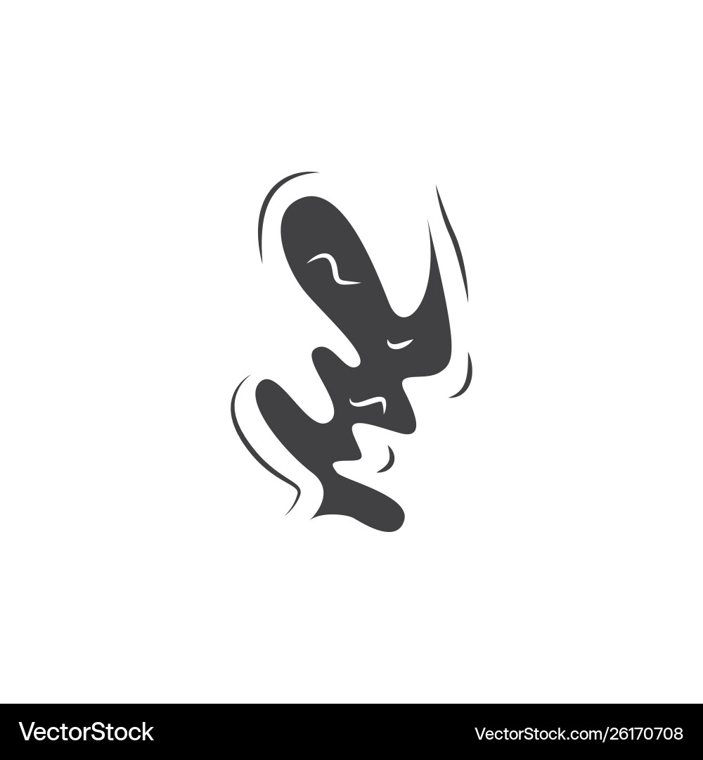 Schwarz Rauch Silhouette einfache Cartoon Nebel Wolke Schwarz Rauch Silhouette einfache Cartoon Nebel Wolke vektorbild