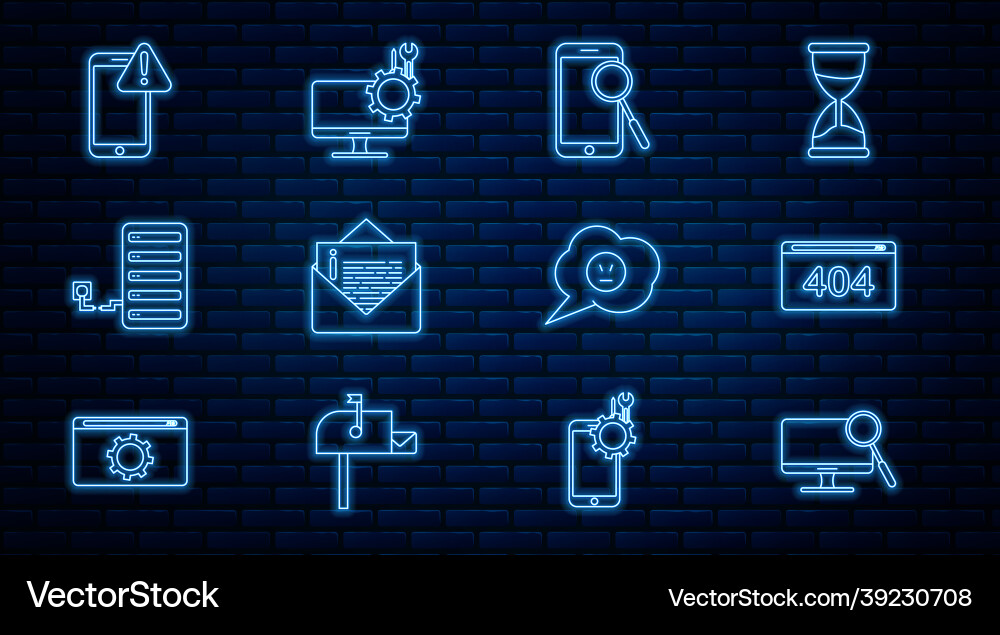 Set line computer monitor diagnostics page Set line computer monitor diagnostics page Vector Image