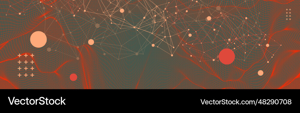 Template for science and technology presentation Template for science and technology presentation vector image