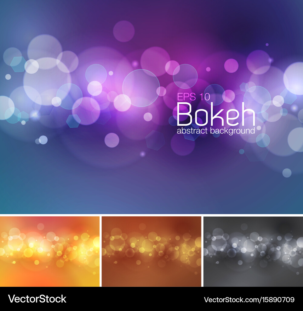Abstract Bokeh Sparkle Background Vector Image