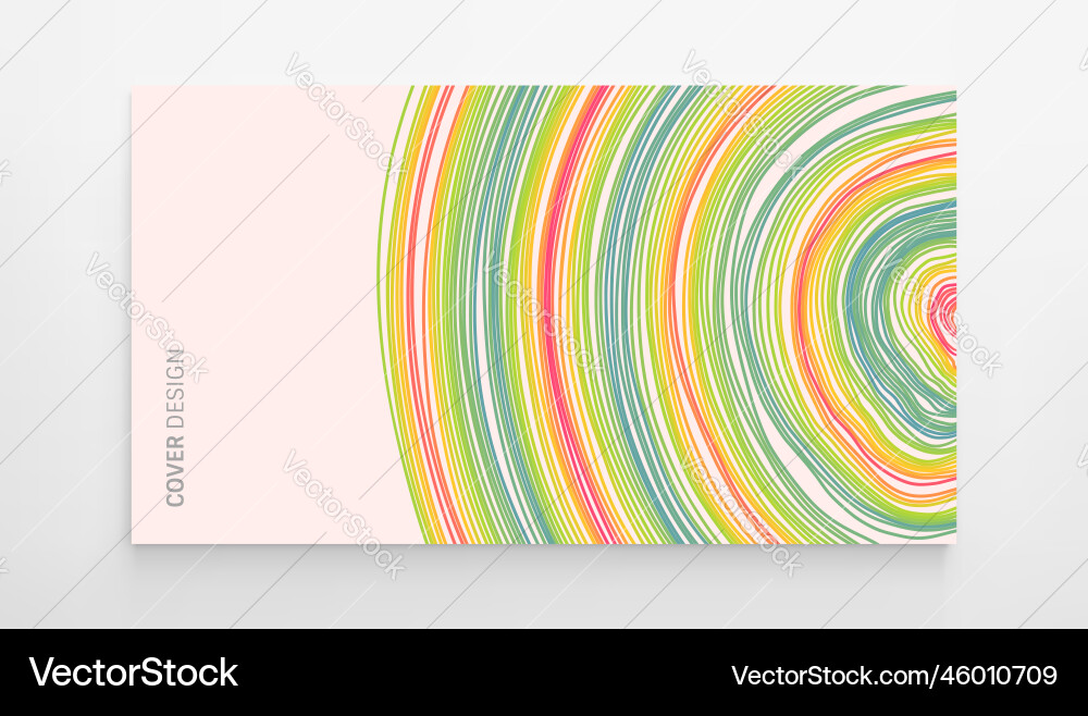 Abstract circular background with many thin lines Vector Image