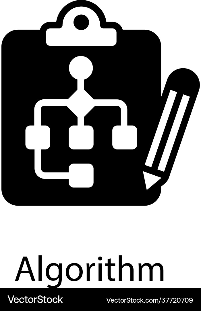 Algorithm vector image