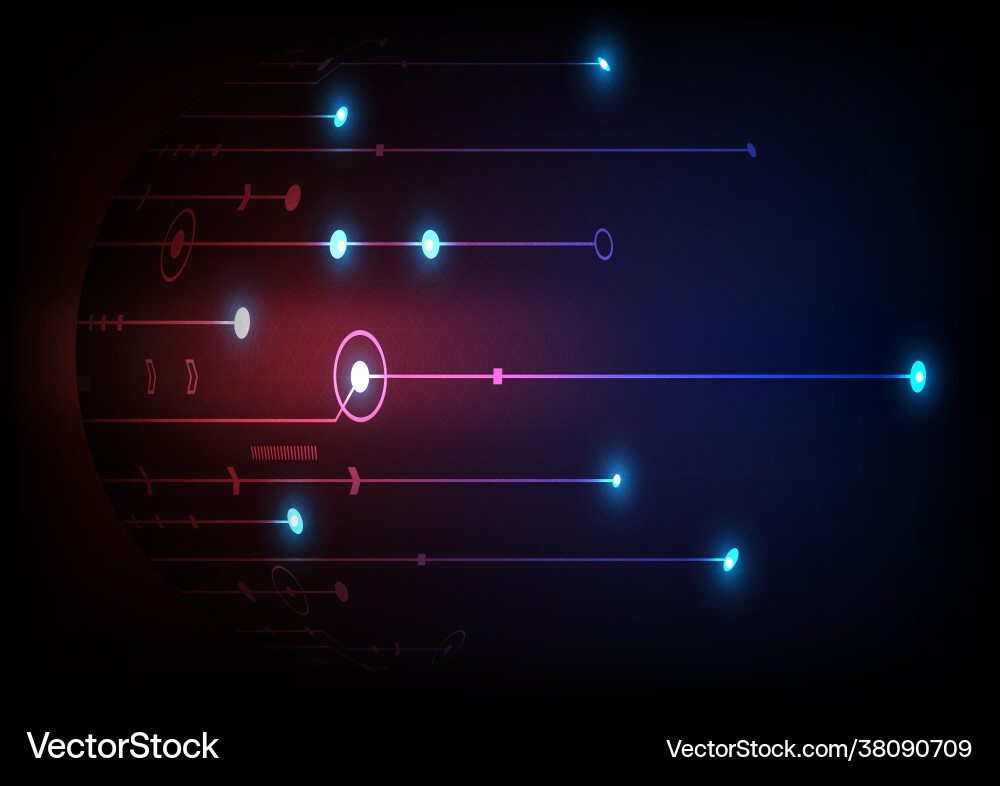 Circuit technology background with hi-tech Circuit technology background with hi-tech vector image