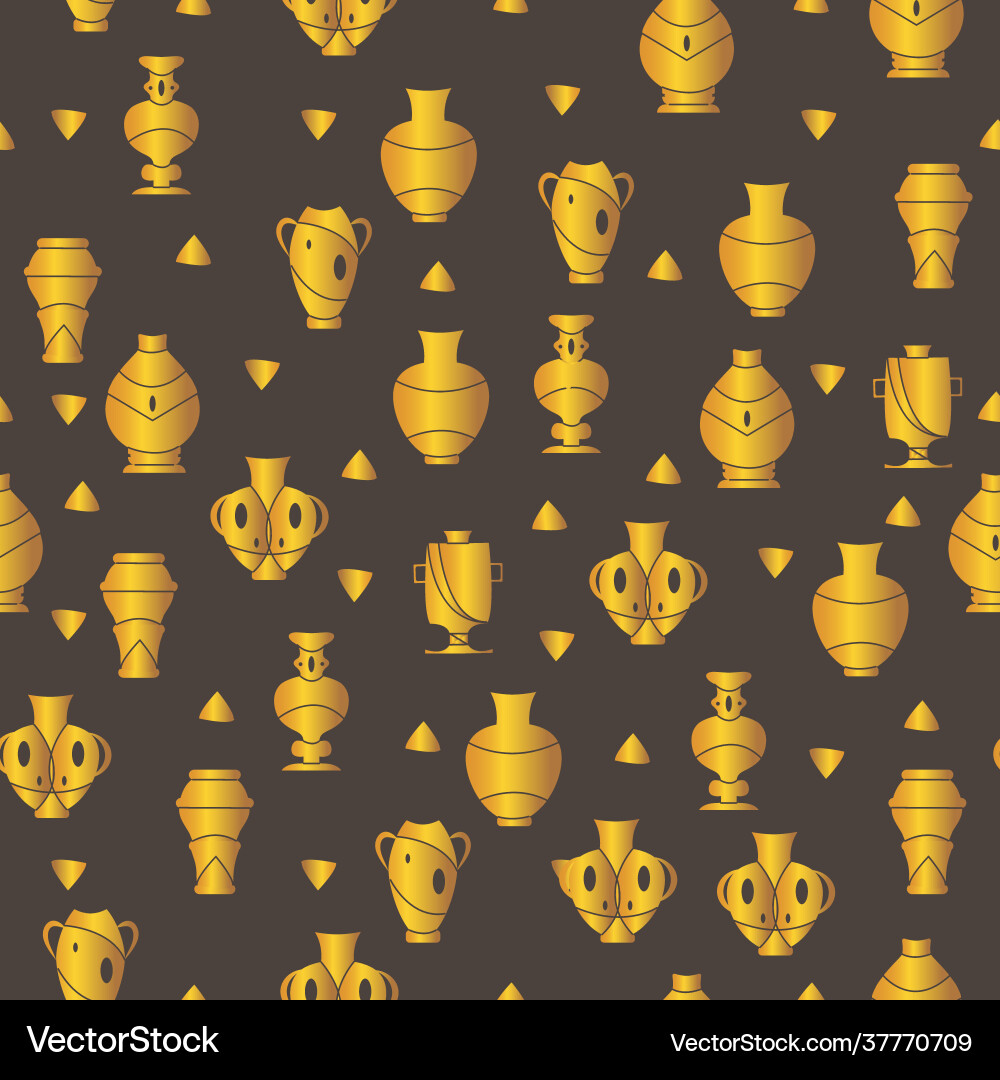 Gold seamless pattern dark background with Gold seamless pattern dark background with vector image