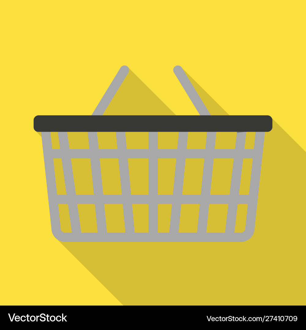 Isolated object basket and store logo web Vector Image