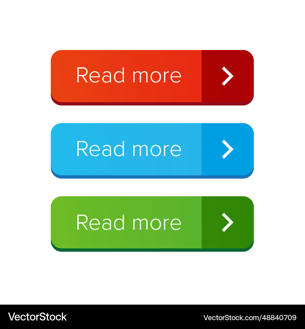 Read More Button Set vector image