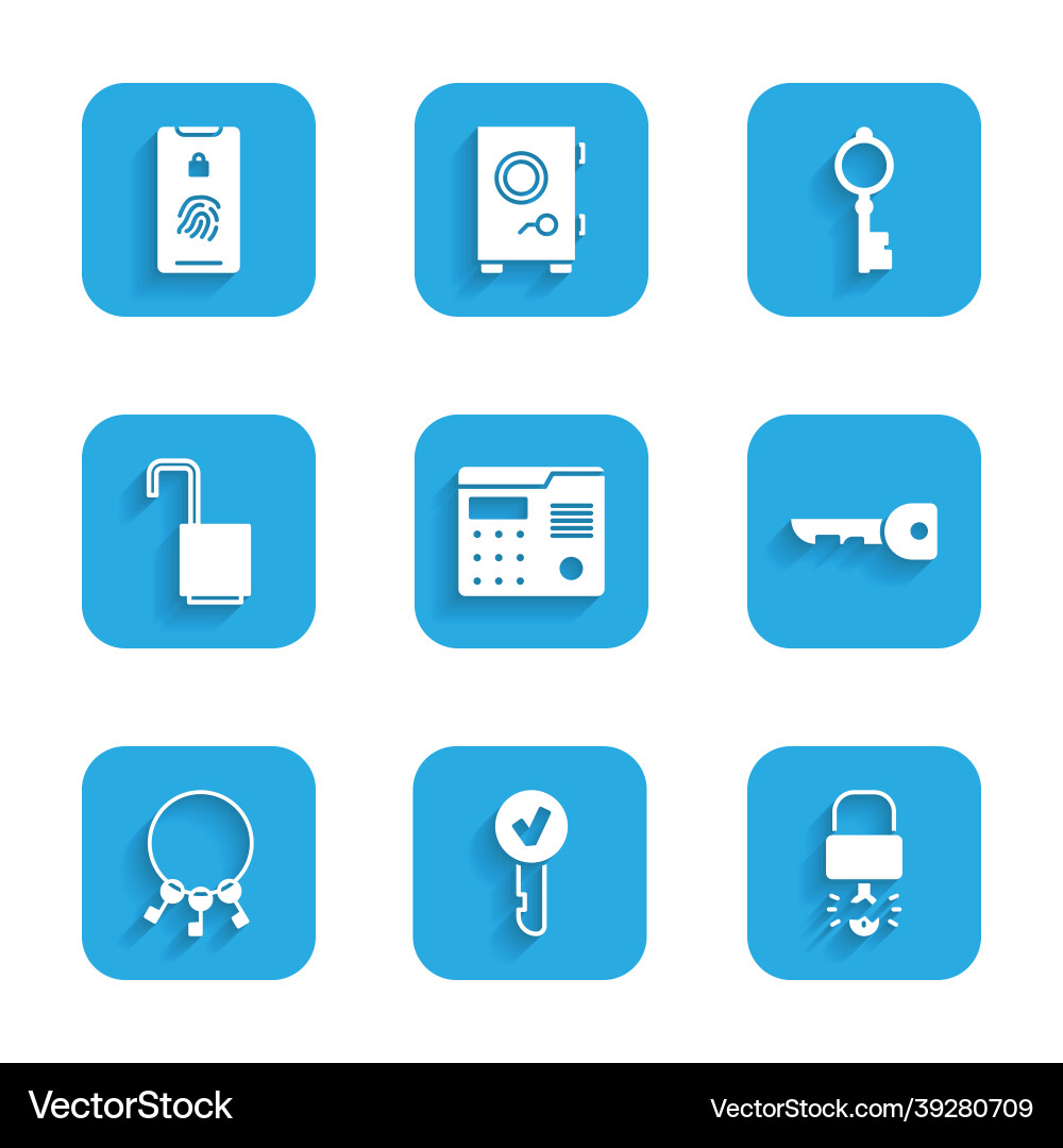 Set house intercom system key broke inside Set house intercom system key broke inside vector image