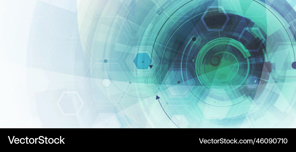 Abstract hexagon background technology poligonal Vector Image