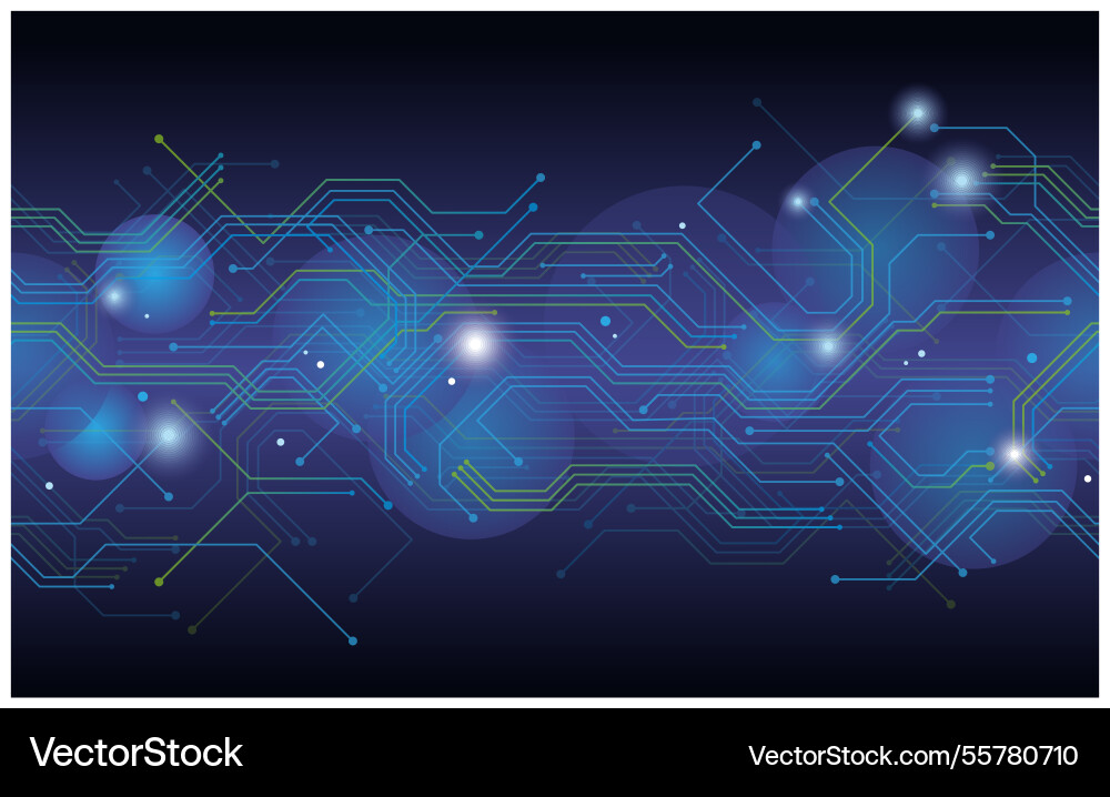 Abstract Technology Circuit Background vector image