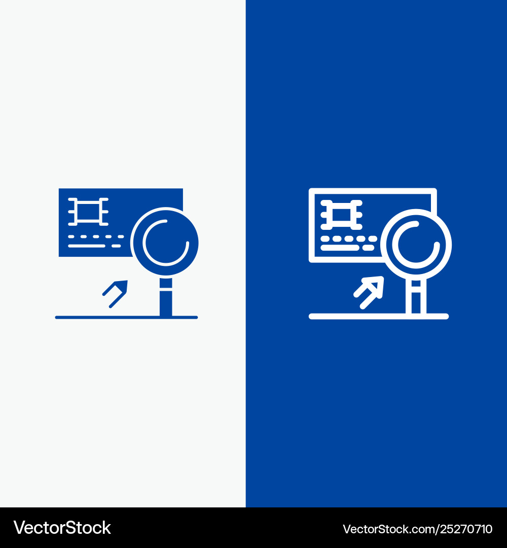 Analysis banking card detection fraud line Analysis banking card detection fraud line vector image