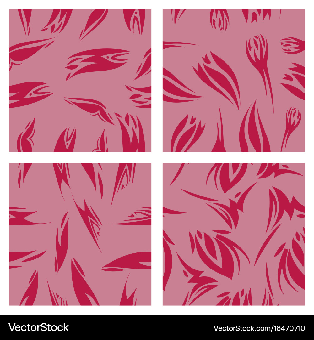 Assembly of patterns in striped style vector image