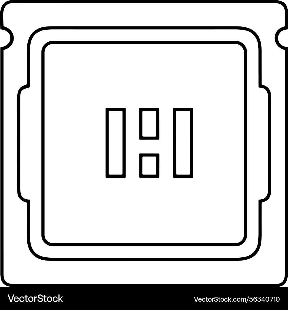 Computer icon symbol image Vector Image