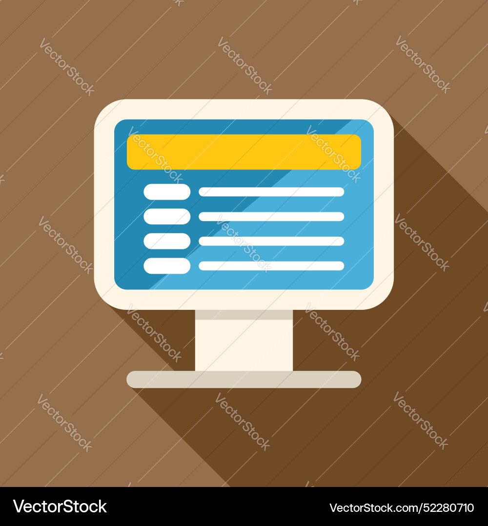Computer mit Scheduling-Software Computer mit Scheduling-Software vektorbild