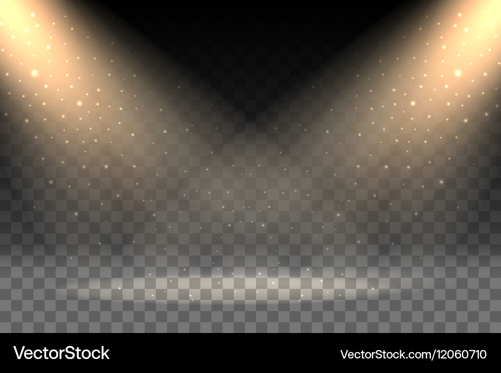 Light Rays on Transparent Background vector image