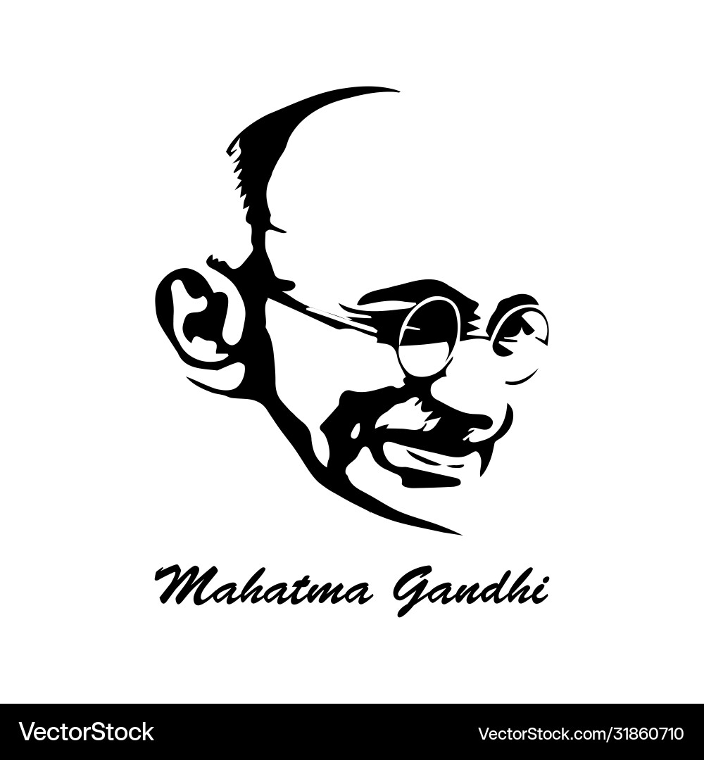 Mohandas karamchand gandhi or mahatma who Mohandas karamchand gandhi or mahatma who vector image