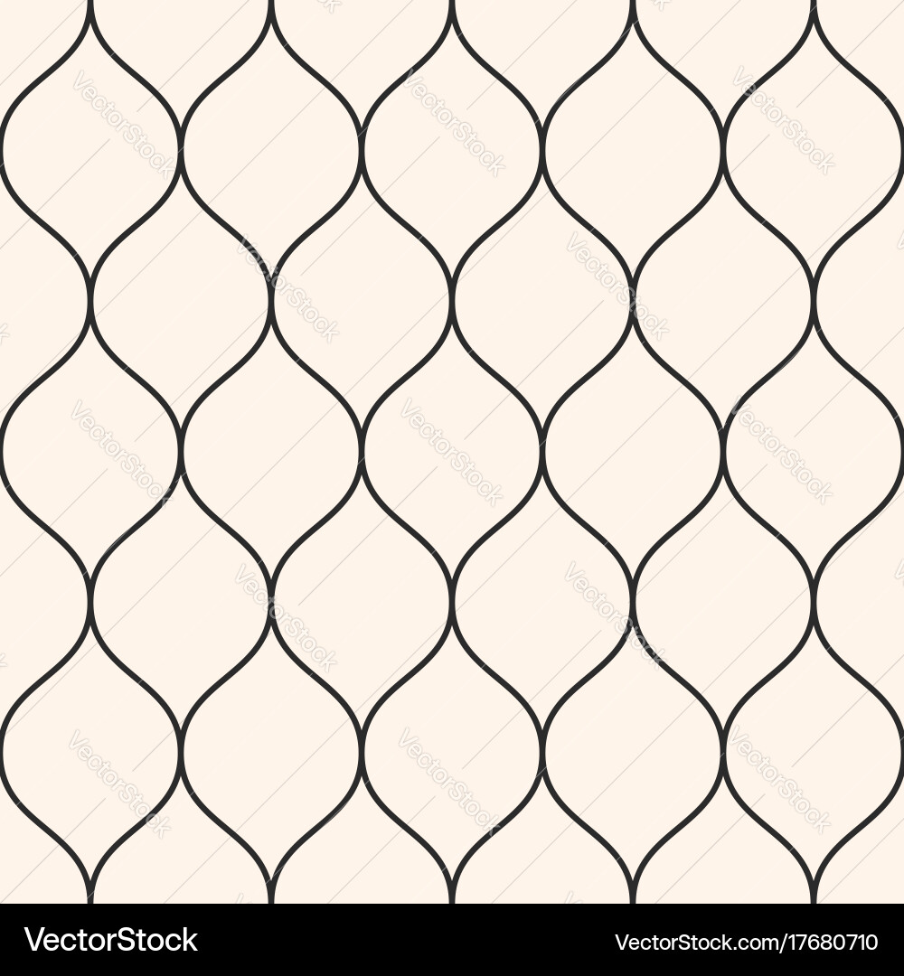 Seamless pattern thin wavy lines vertical mesh Vector Image