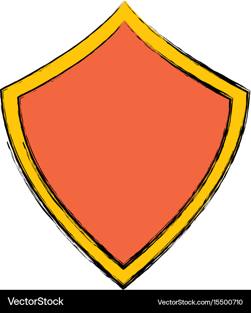 Security web padlock shield vector image
