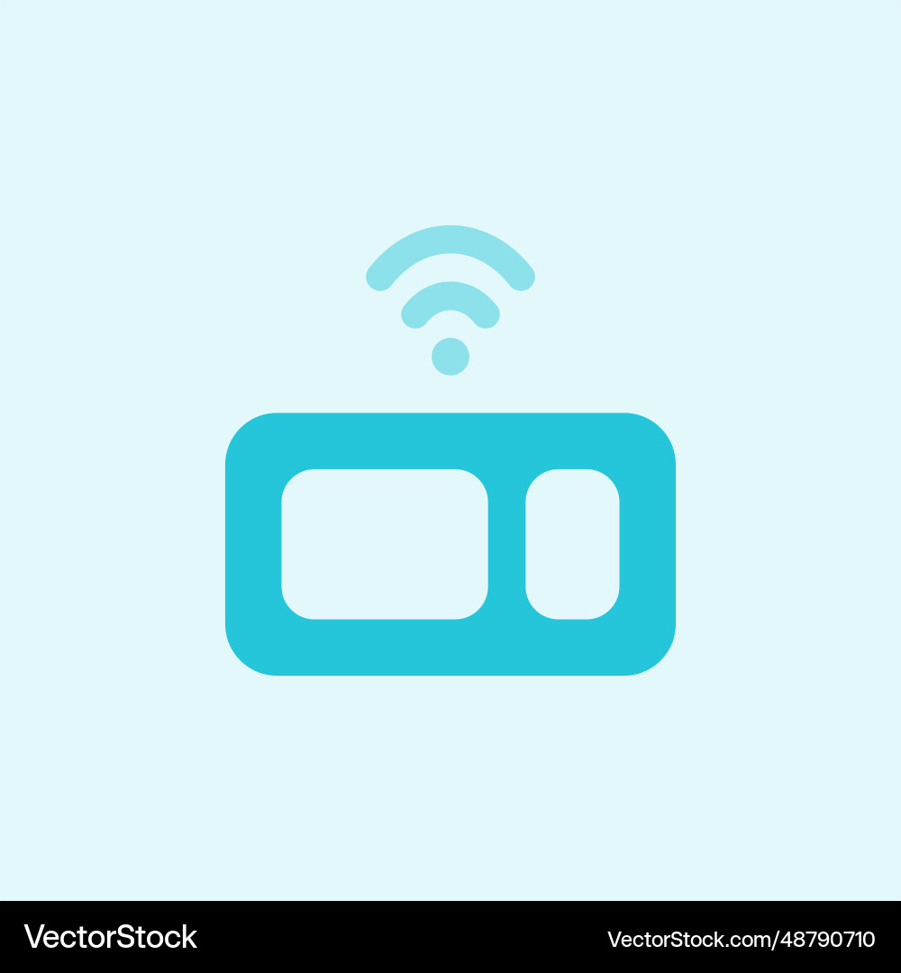 Smart keyboard with wireless technology Vector Image