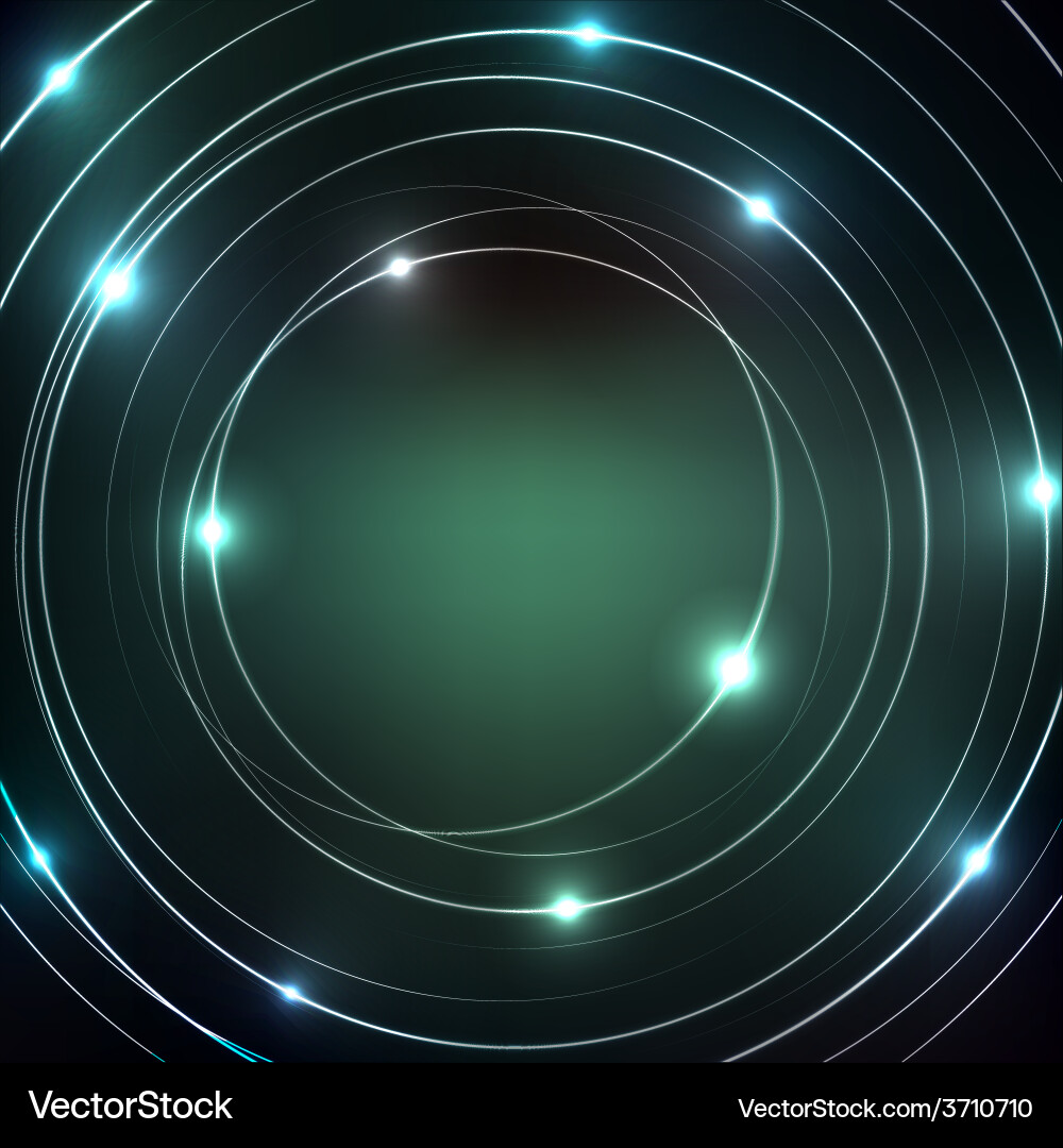Tech design glowing frame vector image