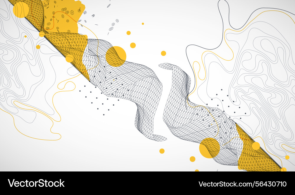 Template for science and technology presentation Template for science and technology presentation vector image