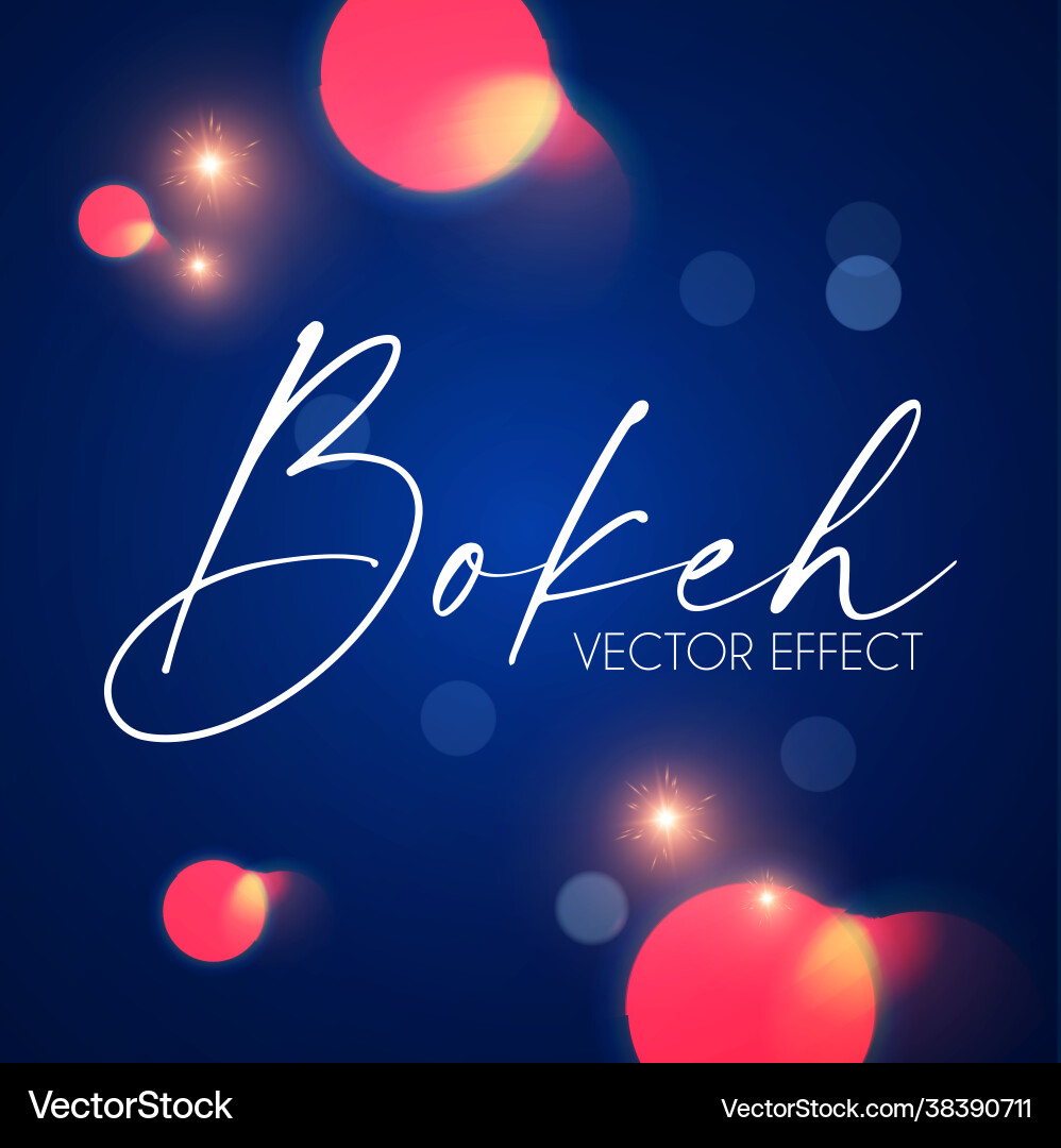 Abstract blue background with bokeh effect Abstract blue background with bokeh effect vector image