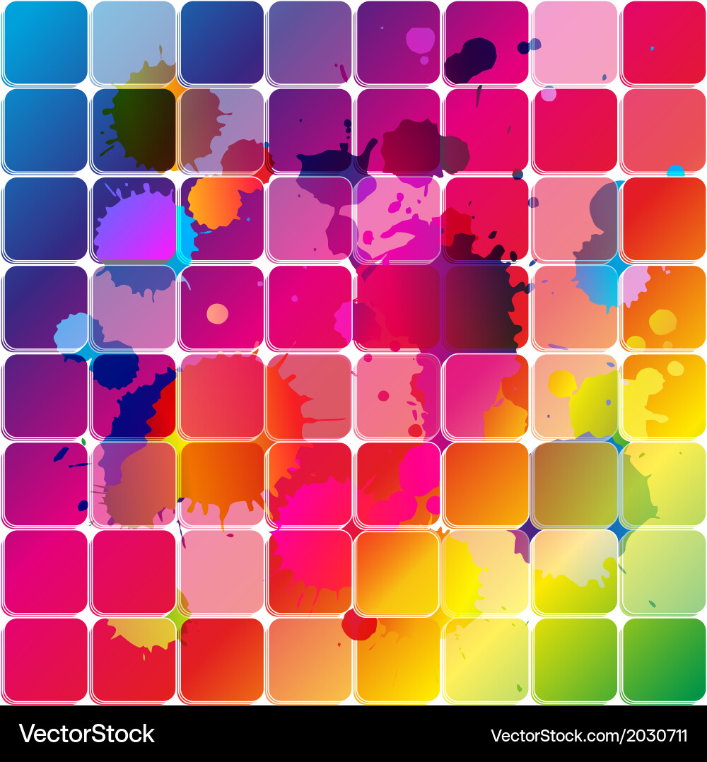 Colorful Rainbow Forms vector image