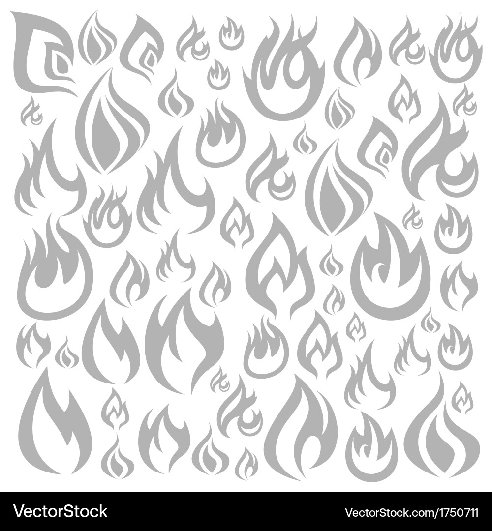 Dynamic Flame Background vector image