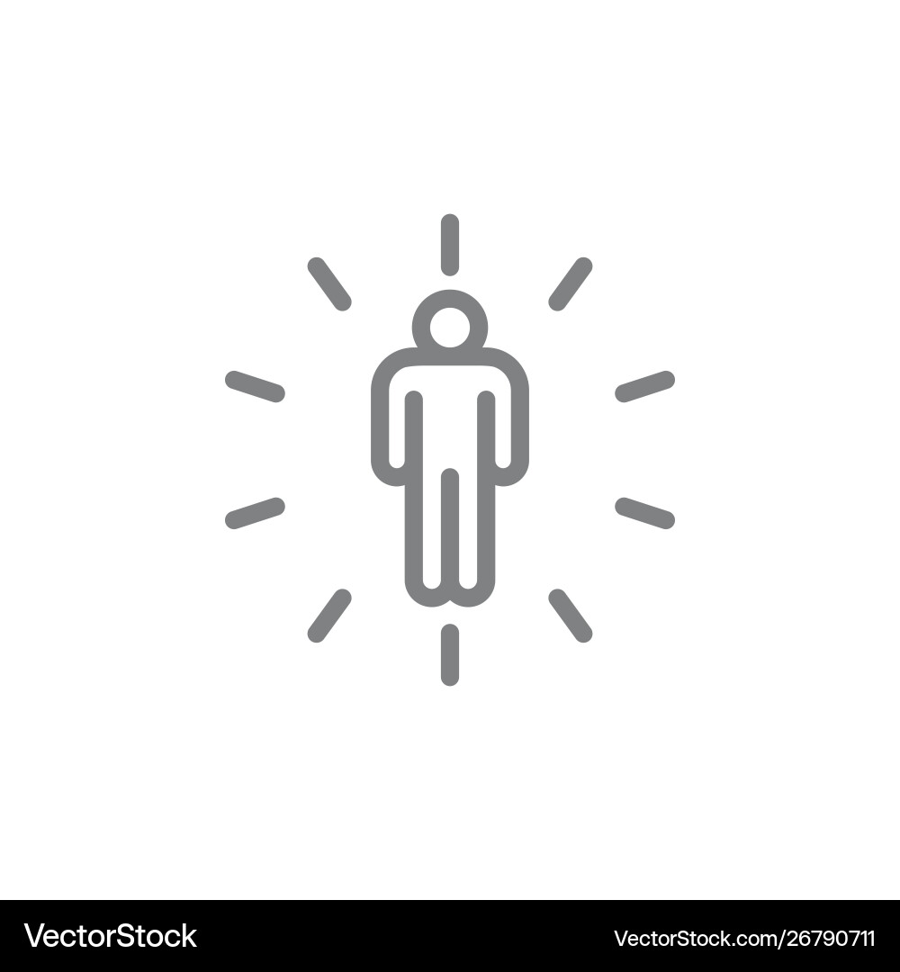 Enlightenment symbol icon spiritual concept Enlightenment symbol icon spiritual concept vector image