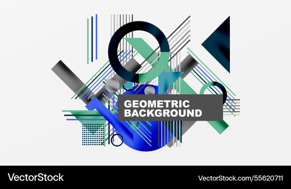 Geometric background showcasing sharp lines Vector Image