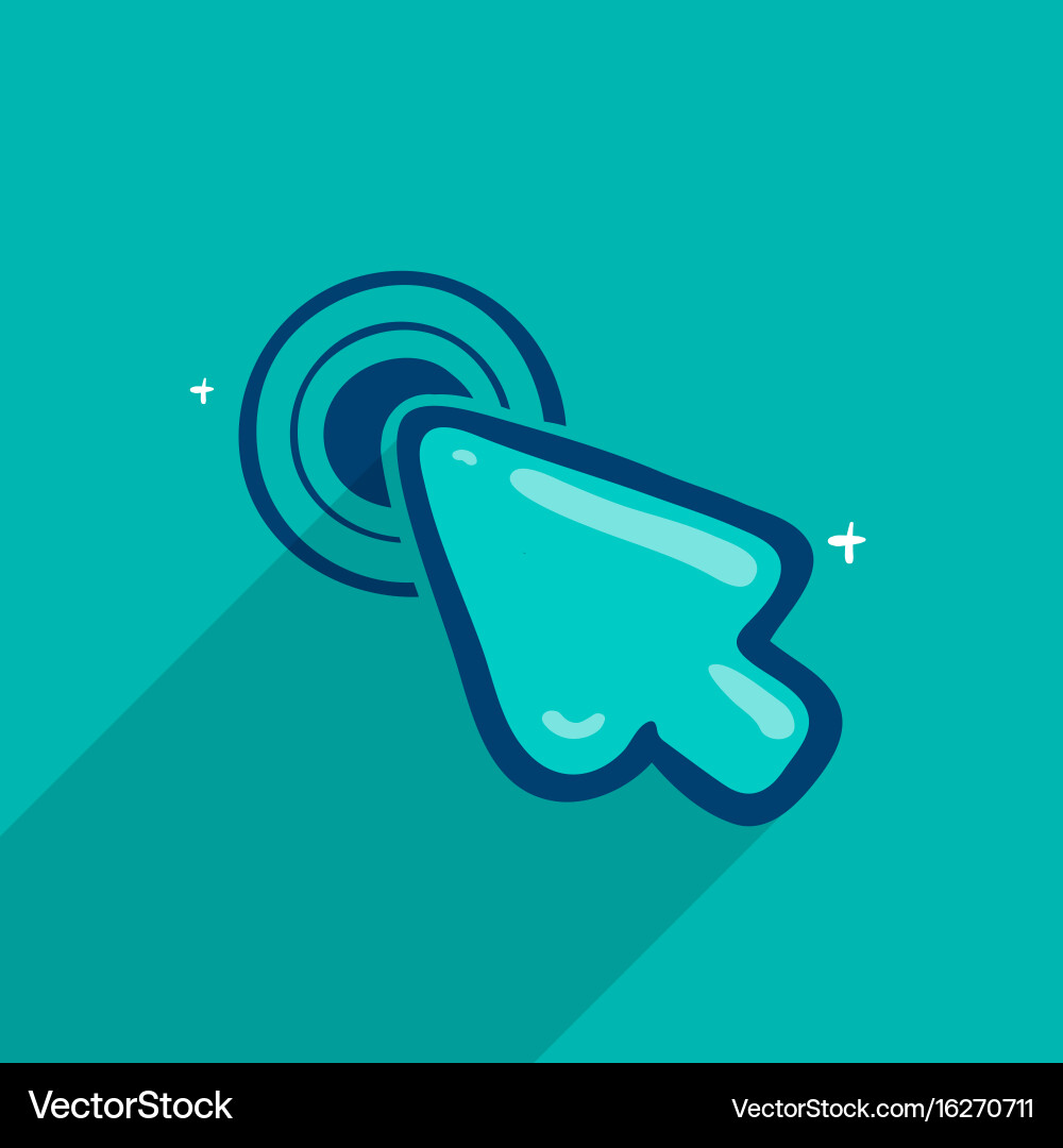 Interaktiver Cursor Pointer vektorbild
