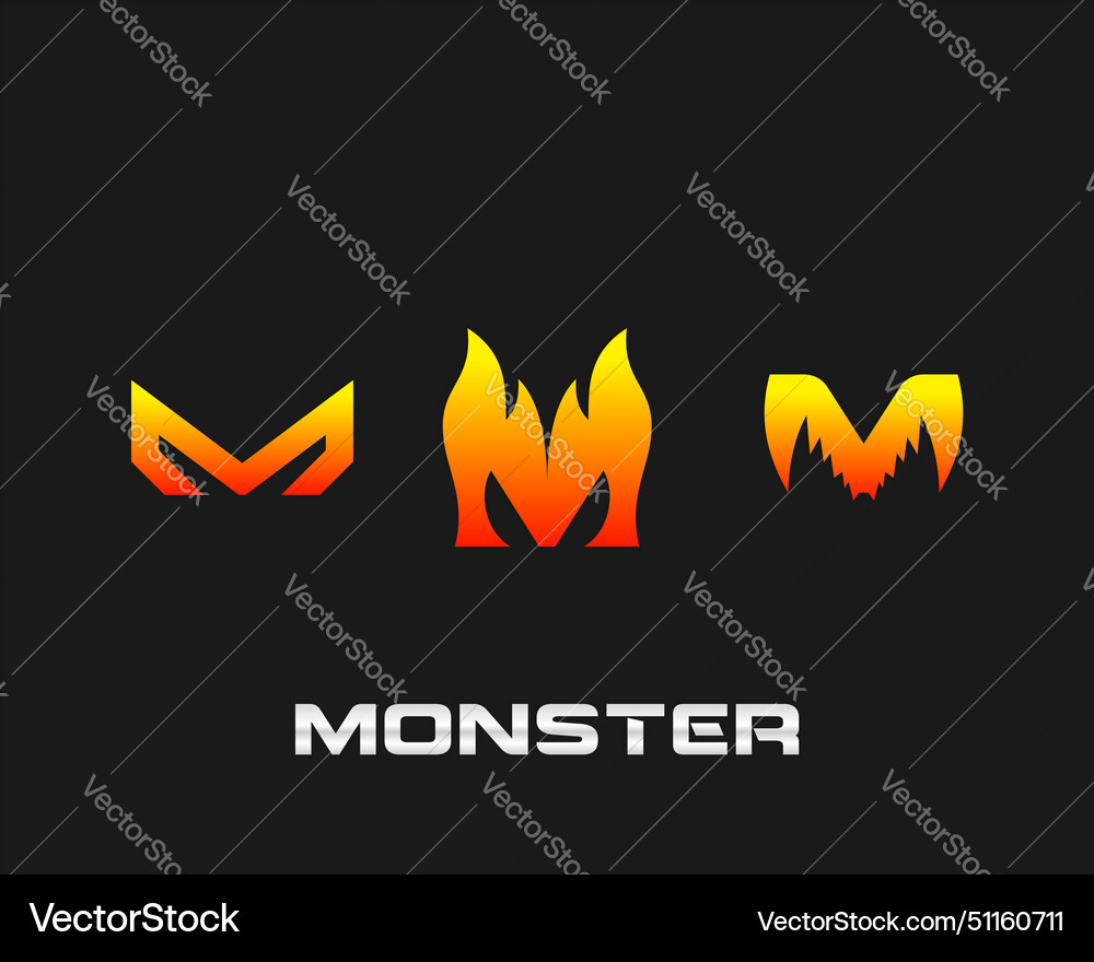 Monster logo Royalty Free Vector Image - VectorStock